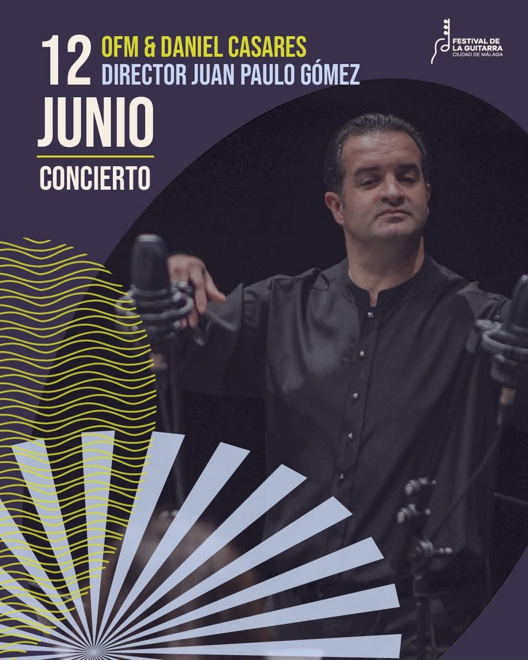 DANIEL CASARES, JUAN PAULO GÓMEZ Y LA OFM CLAUSURAN EL II FESTIVAL DE LA GUITARRA DE MÁLAGA