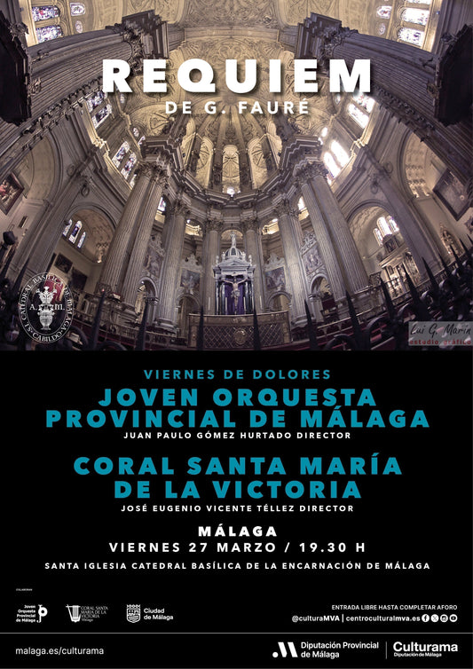 EL REQUIEM DE FAURÉ REALZARÁ EL VIERNES DE DOLORES EN LA CATEDRAL DE MÁLAGA